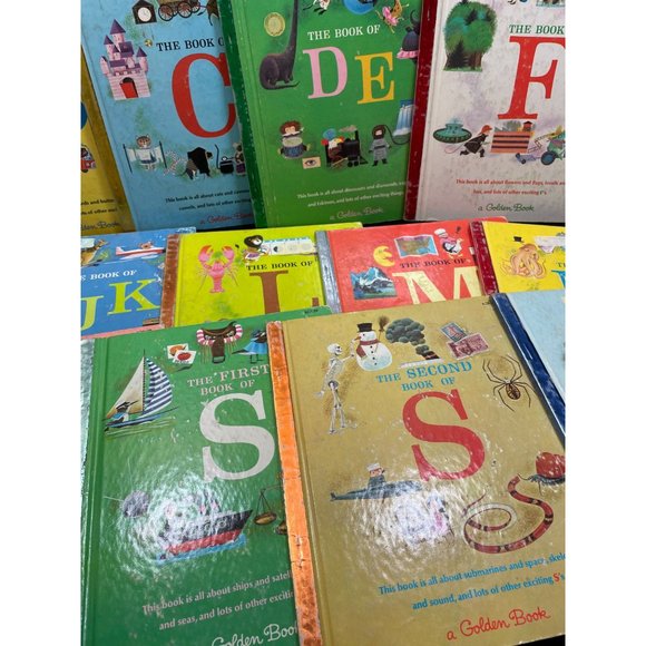 The Golden Book Set Of Alphabet A To Z 1965 Original Set Of 16 - Picture 5 of 15